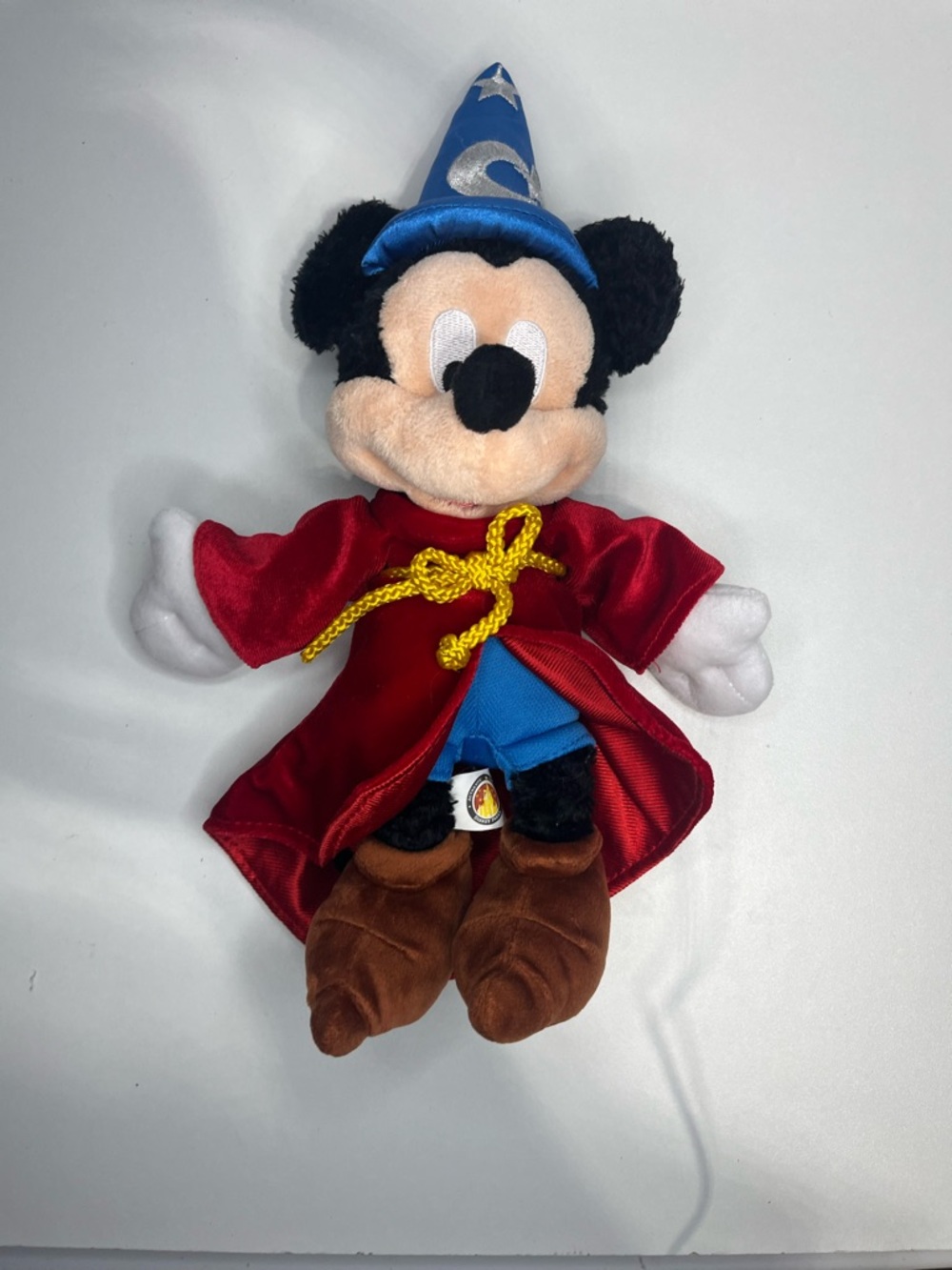 Disney Parks Sorcerer Mickey Mouse Plush Res Blue Disney Stuffy 13" Fantasia